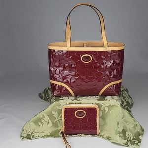 Coach Hand Bag with wallet